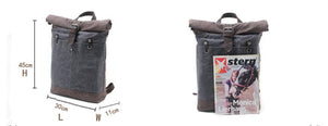 OilSkin Country Style Rucksack Bag