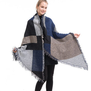 Cashmere Blanket Poncho Pashmina Shawl