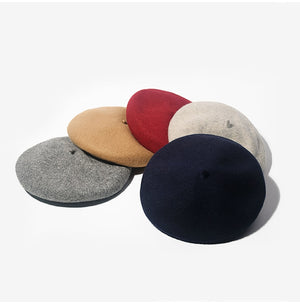 Wool Beret Female Winter Hat