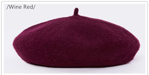 Wool Beret Female Winter Hat