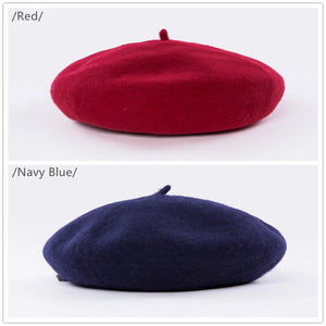 Wool Beret Female Winter Hat