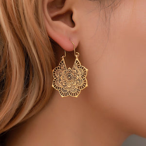 New Femme Antique-style Indian Tribal Hoop Earrings