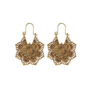 New Femme Antique-style Indian Tribal Hoop Earrings