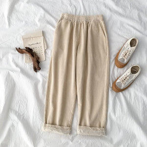 TWO PIECE SET: Country Chic Knit Sweater & Corduroy Trousers