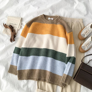 TWO PIECE SET: Country Chic Knit Sweater & Corduroy Trousers